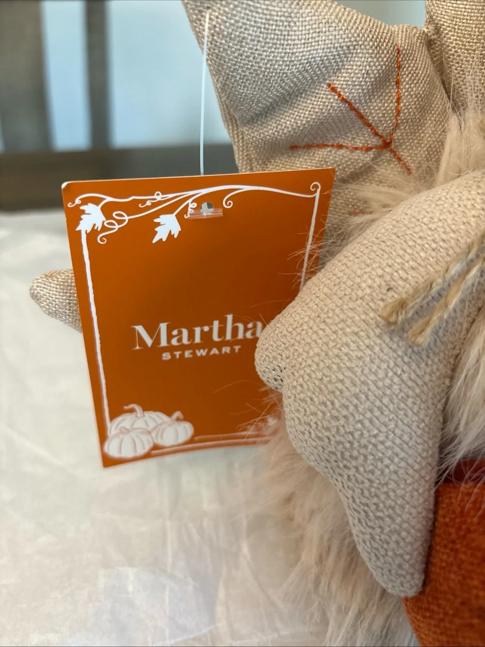 Martha Stewart Thanksgiving Turkey WITH PUMPKIN 11.5 x 11 inches NWT